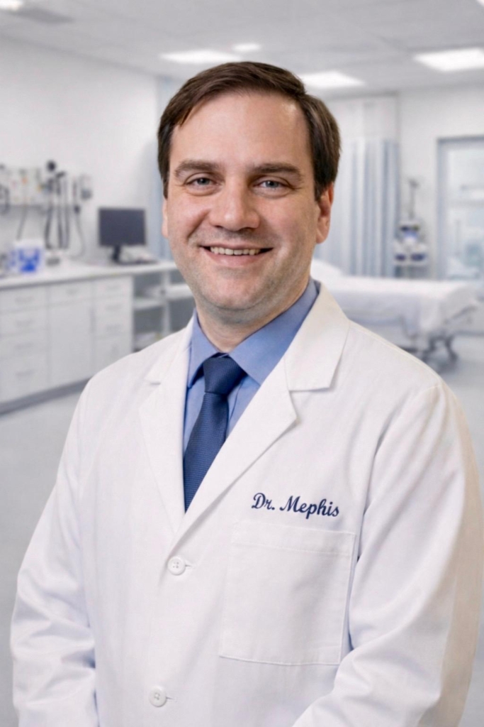 Person in medical lab coat