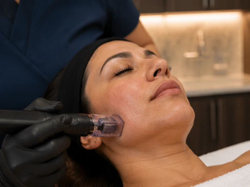Morpheus8 RF microneedling treatment for skin tightening and texture improvement